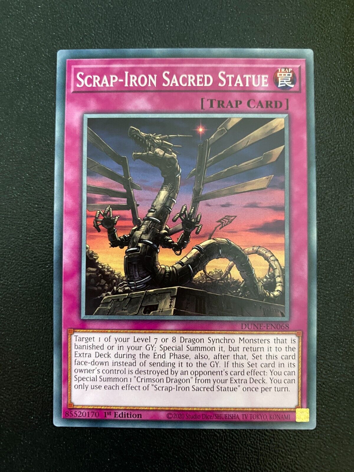 Yugioh Scrap-Iron Sacred Statue DUNE-EN068 Common 1st Edition NM