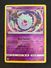 Pokemon Woobat 87/236 Cosmic Eclipse Reverse Holo NM