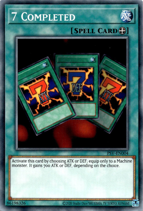 Yugioh 7 Completed PSV-EN004 Common Unlimited Edition NM