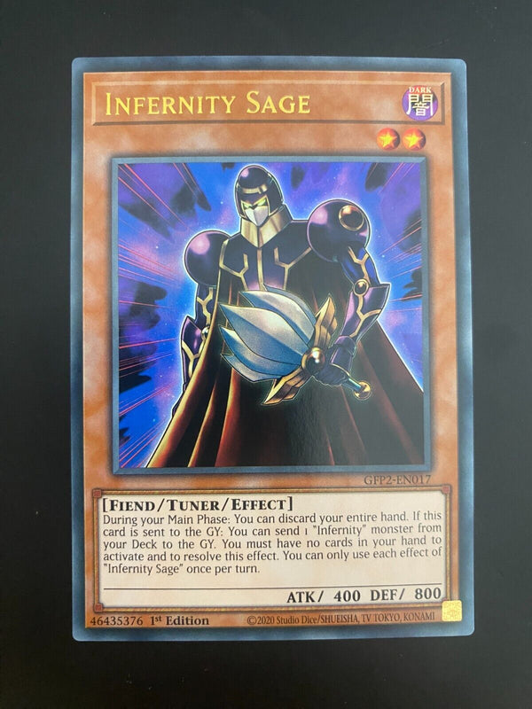 Yugioh Infernity Sage GFP2-EN017 1st Edition Ultra Rare NM/MINT