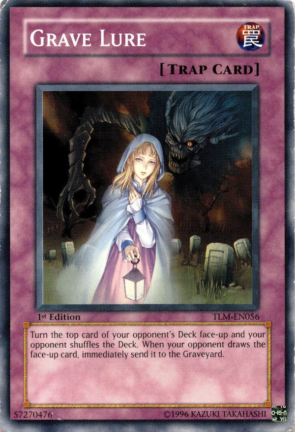 Yugioh Grave Lure TLM-EN056 Common 1st Edition DAMAGED