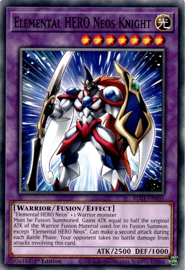 Yugioh Elemental HERO Neos Knight BLC1-EN101 Common 1st Edition NM