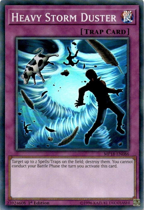 Yugioh Heavy Storm Duster MP18-EN086 Super Rare 1st Edition MP/LP
