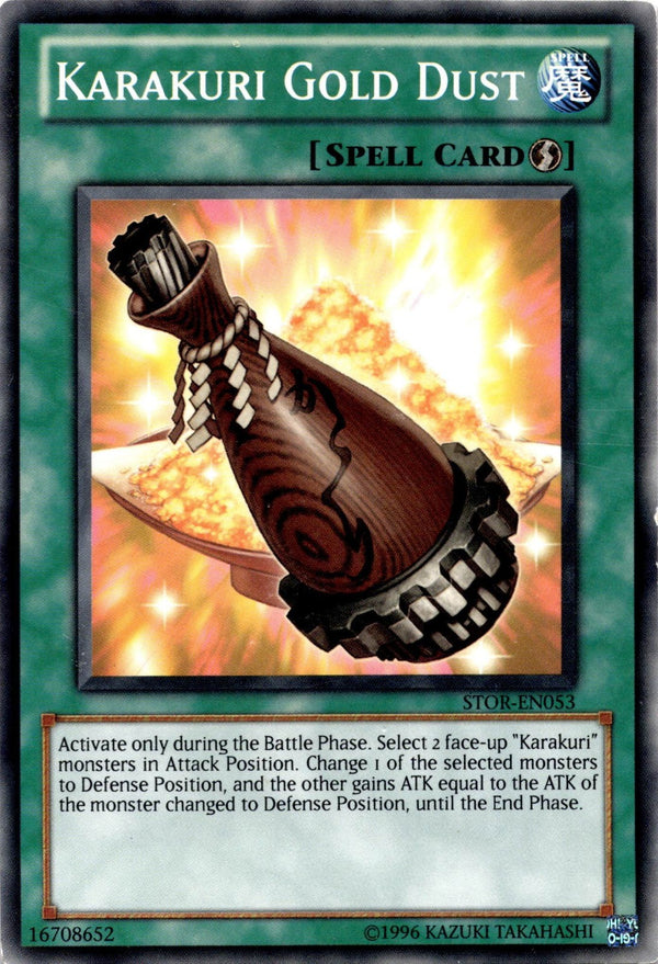 Yugioh Karakuri Gold Dust STOR-EN053 Common Unlimited Edition HP