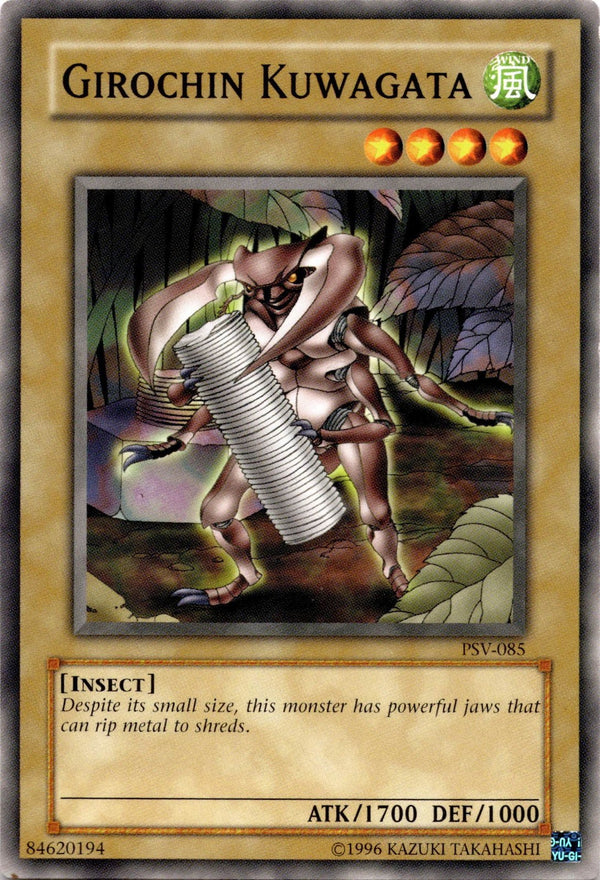 Yugioh Girochin Kuwagata PSV-085 Common Unlimited Edition LP