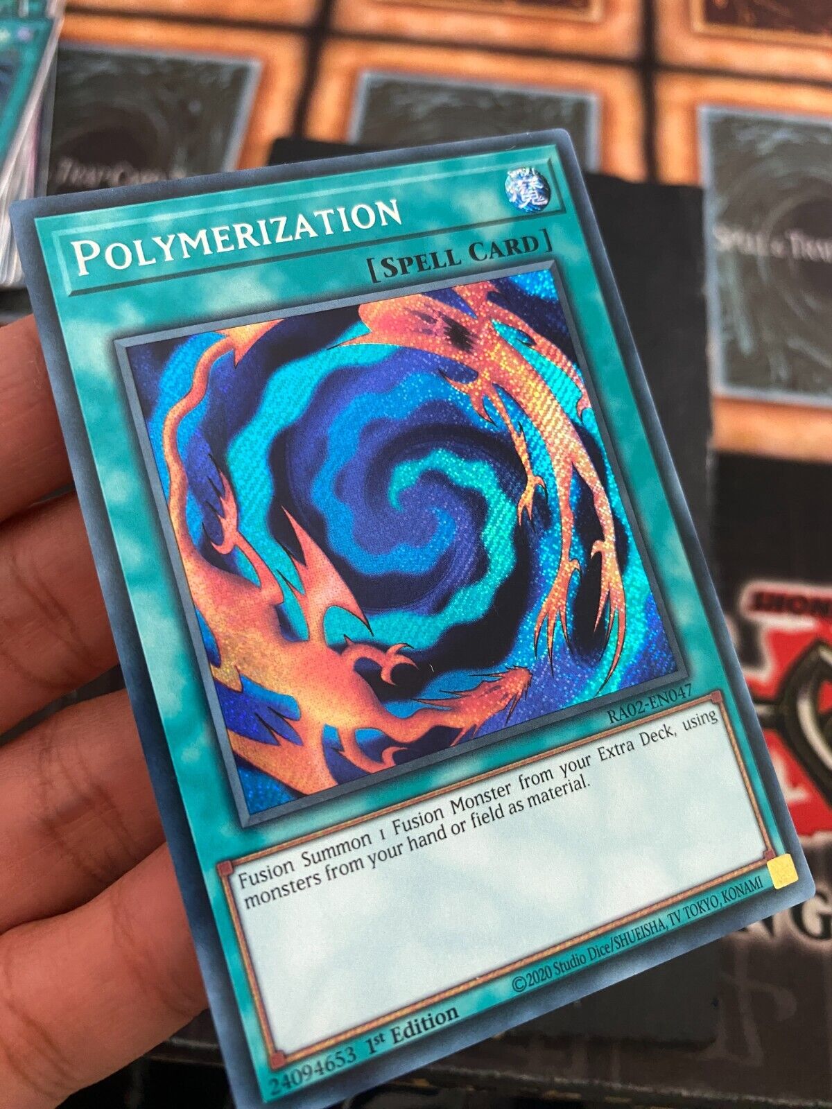 Yugioh Polymerization RA02-EN047 Secret Rare 1st Edition NM