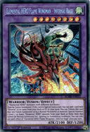 Yugioh Elemental HERO Flame Wingman - Infernal Rage BLMR-EN012 Secret Rare NM