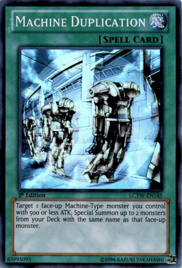 Yugioh Machine Duplication LCYW-EN145 Super Rare 1st Edition HP/MP