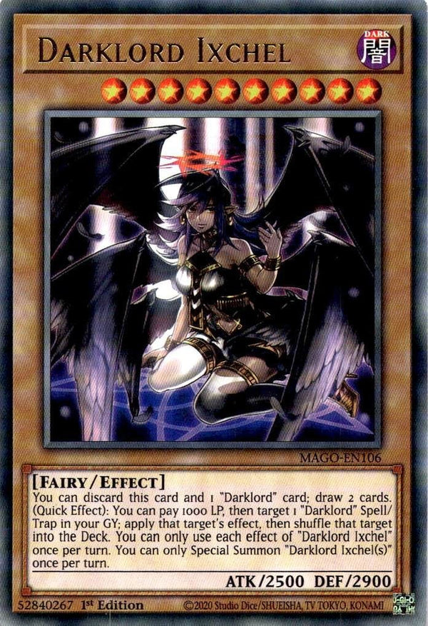 Yugioh Darklord Ixchel MAGO-EN106 Rare 1st Edition NM