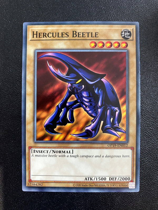 Yugioh Hercules Beetle OP19-EN012 Common Unlimited Edition NM