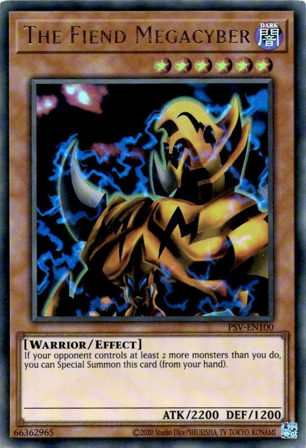 Yugioh The Fiend Megacyber PSV-EN100 Ultra Rare Unlimited Edition VLP/NM