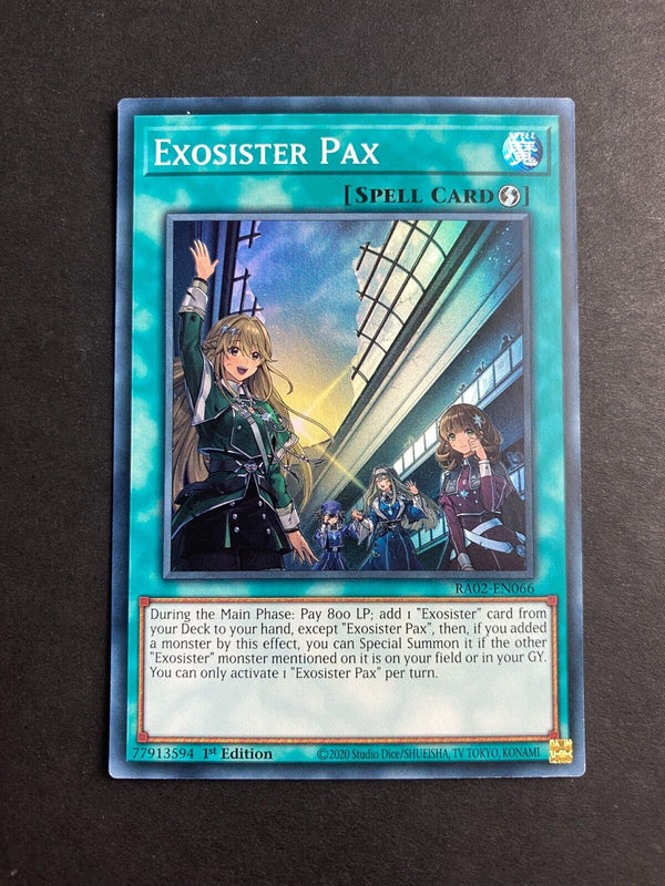 Yugioh Exosister Pax RA02-EN066 Super Rare 1st Edition NM