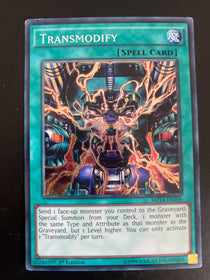 Yugioh Transmodify MP14-EN106 Secret Rare 1st Edition Moderately Played