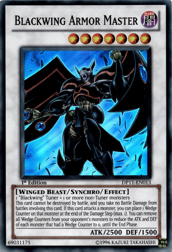 Yugioh Blackwing Armor Master DP11-EN013 Super Rare 1st Edition NM