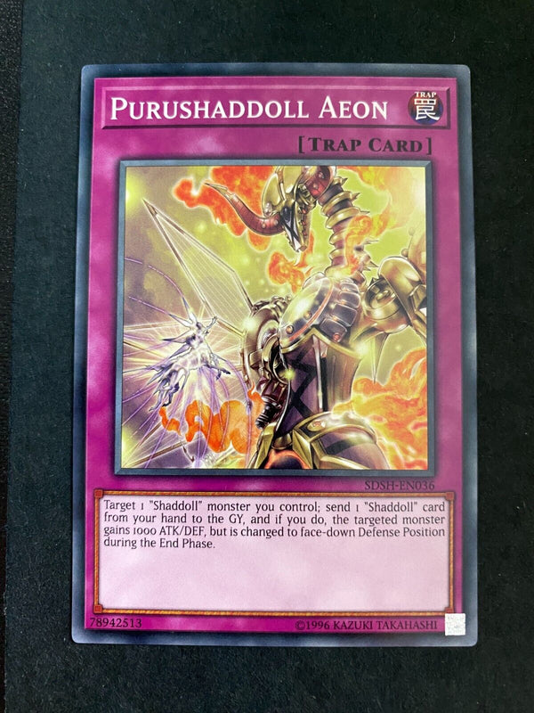 Yugioh Purushaddoll Aeon SDSH-EN036 Common 1st Edition NM