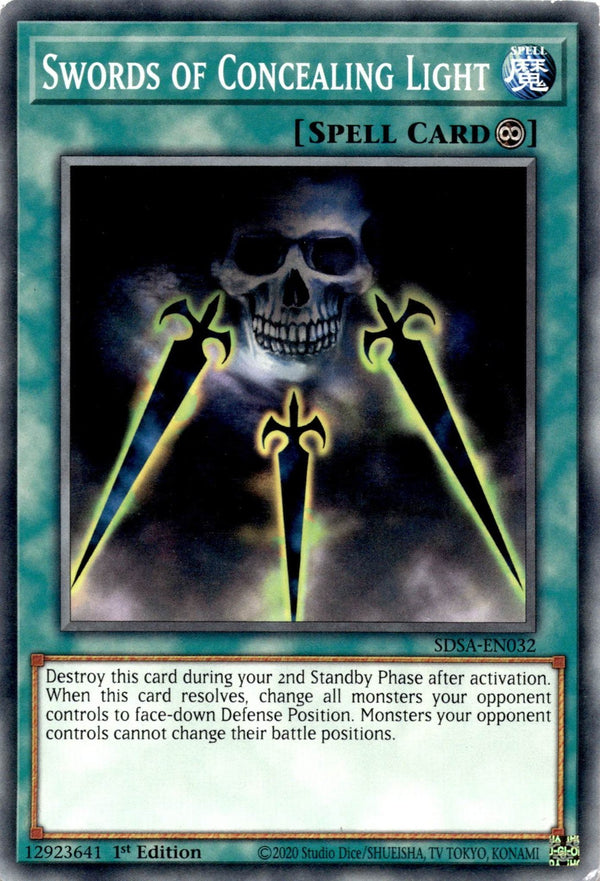 Yugioh Swords of Concealing Light SDSA-EN032 Common 1st Edition MP