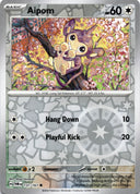 Pokemon Aipom 137/167 Twilight Masquerade Reverse Holo NM