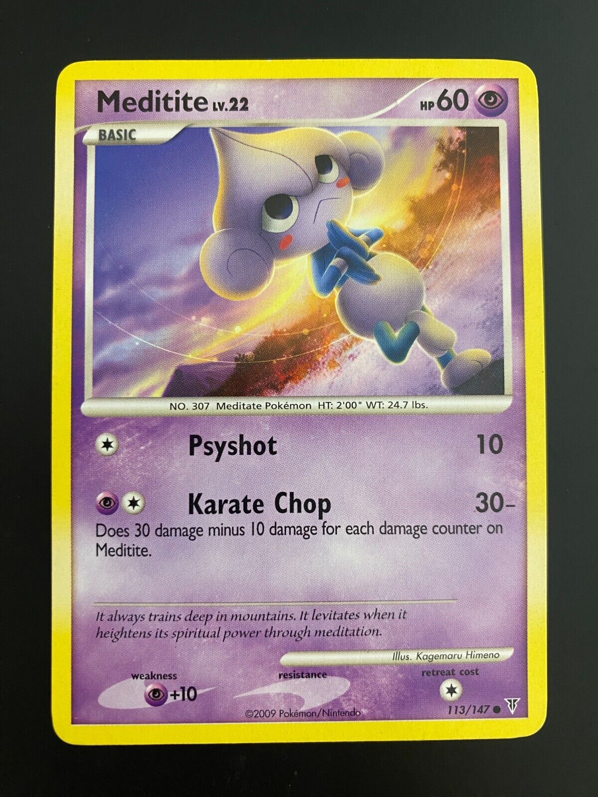 Pokemon Meditite 113/147 Supreme Victors Non Holo LP