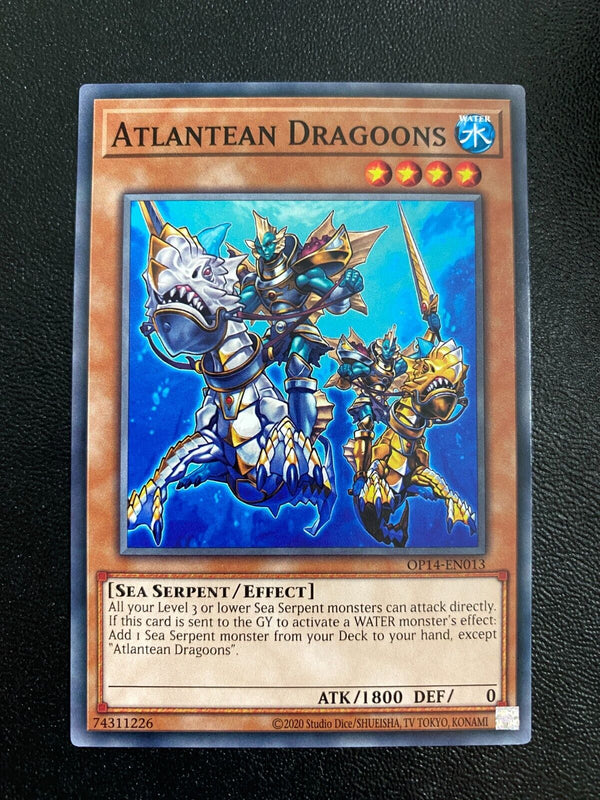 Yugioh Atlantean Dragoons OP14-EN013 Common Unlimited Edition NM