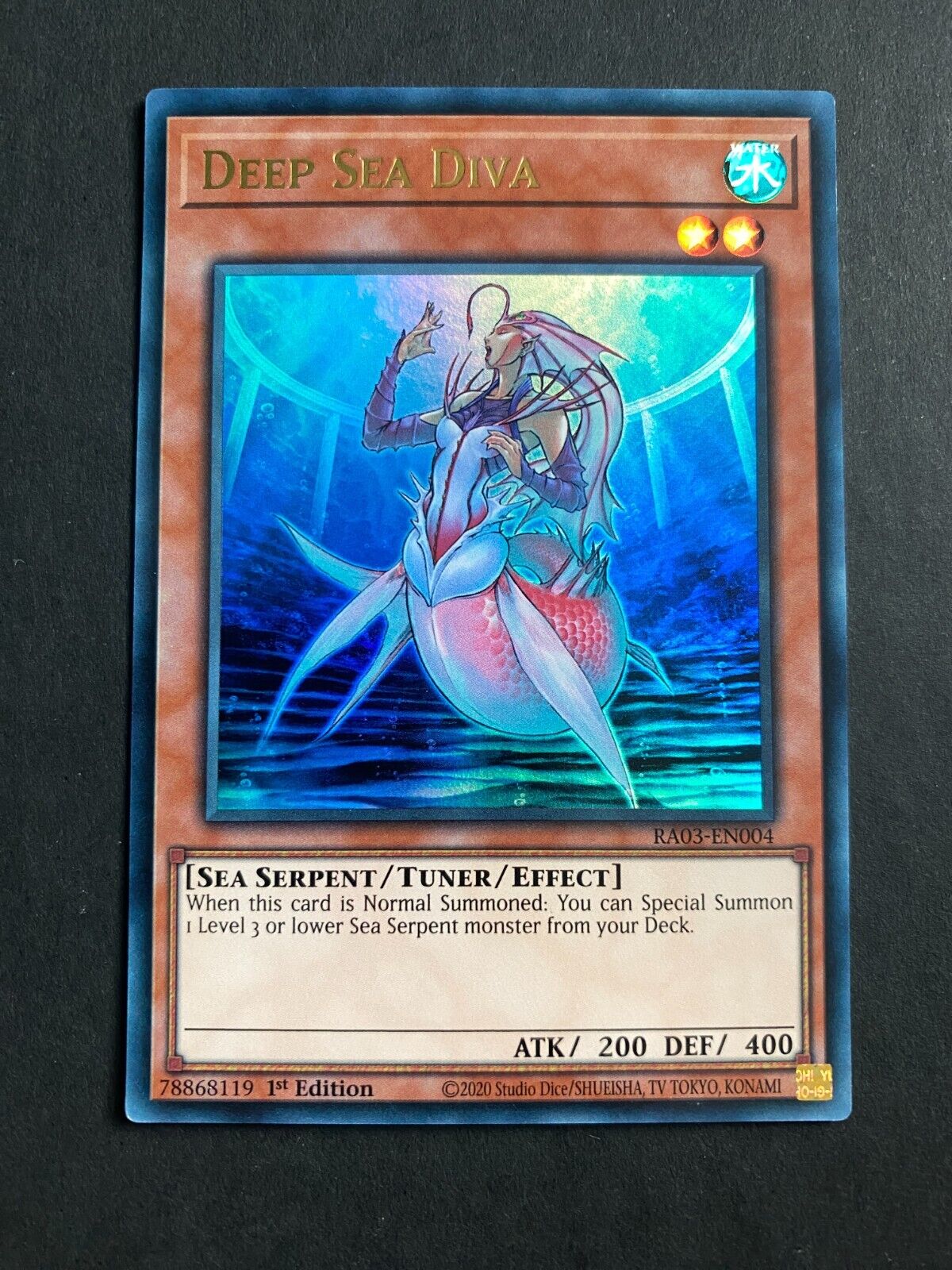 Yugioh Deep Sea Diva RA03-EN004 Ultra Rare 1st Edition NM