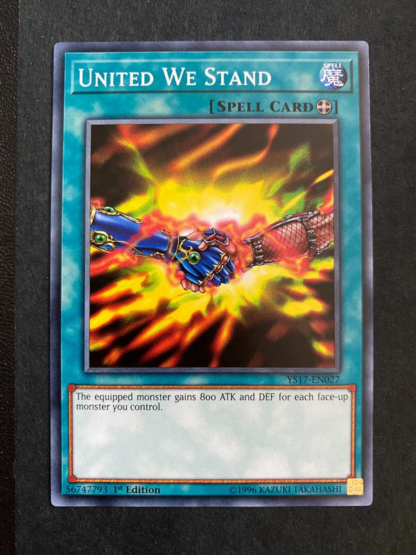 Yugioh United We Stand YS17-EN027 (Various Sets) Common 1st Edition NM