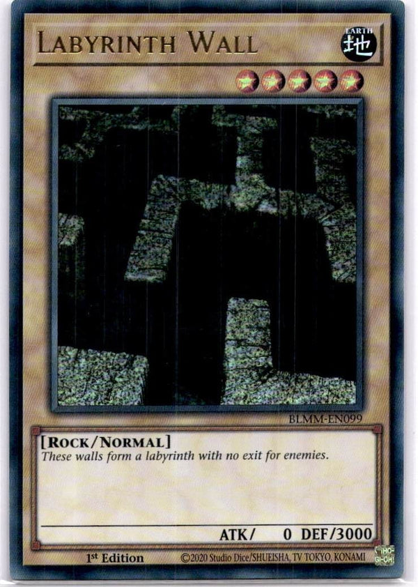 Yugioh Labyrinth Wall BLMM-EN099 Ultra Rare 1st Edition NM