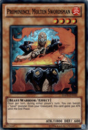 Yugioh Prominence, Molten Swordsman HA05-EN010 Super Rare Unlimited Ed DAMAGED