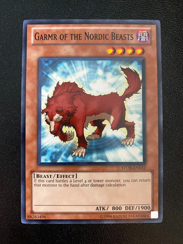 Yugioh Garmr of the Nordic Beasts STOR-EN012 Common Unlimited Edition NM