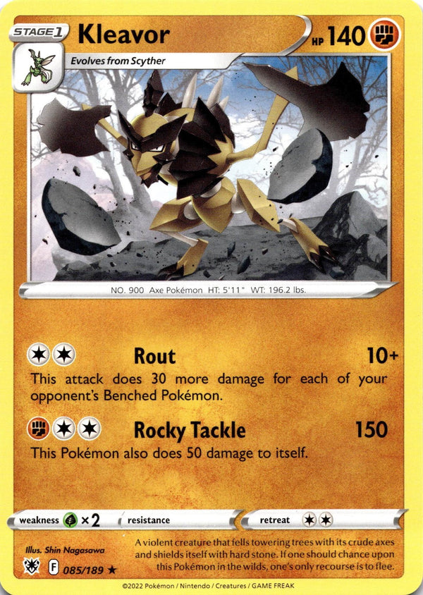 Pokemon Kleavor 085/189 Astral Radiance Non Holo NM