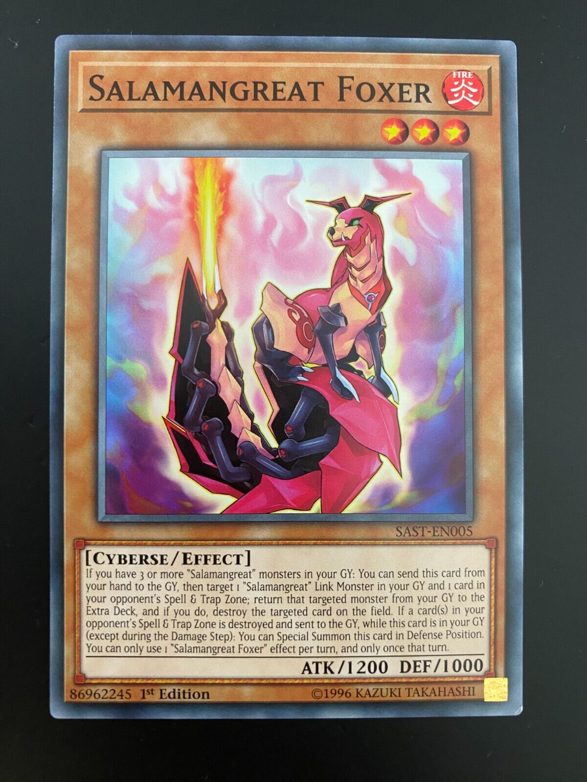 Yugioh Salamangreat Foxer SAST-EN005 Common1st Edition NM