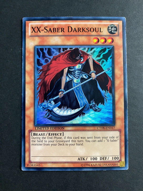Yugioh XX-Saber Darksoul CT08-EN017 Super Rare Limited Edition MP