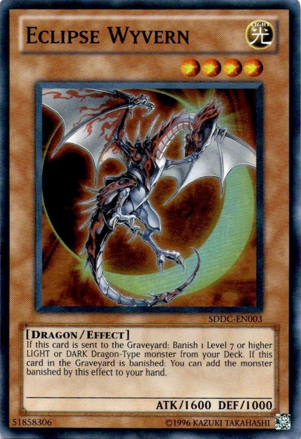 Yugioh Eclipse Wyvern SDDC-EN003 Super Rare Unlimited Edition NM