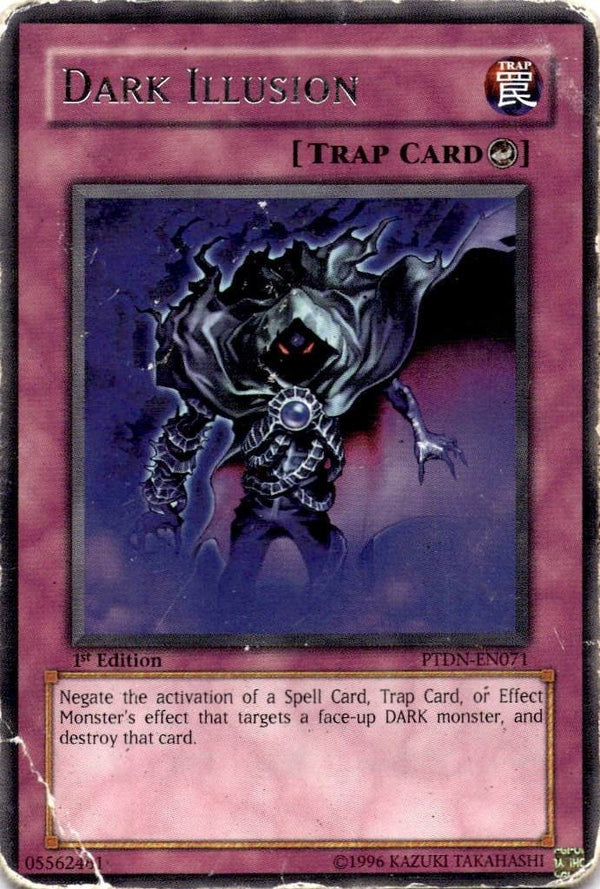 Yugioh Dark Illusion PTDN-EN071 Rare 1st Edition DAMAGED