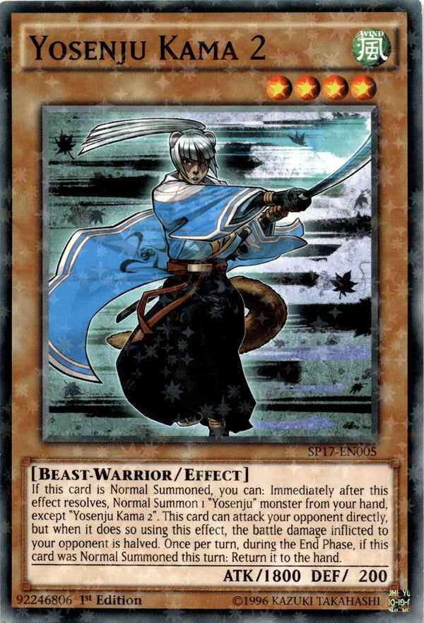 Yugioh Yosenju Kama 2 SP17-EN005 Starfoil Rare 1st Edition NM