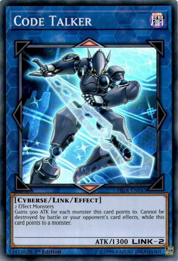 Yugioh Code Talker FIGA-EN043 Super Rare 1st Edition LP