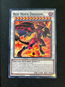 Yugioh Red Nova Dragon SDCK-EN046 Common 1st Edition NM