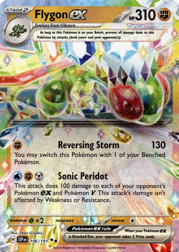 Pokemon Flygon ex 106/191 Surging Sparks Full Art Holo NM
