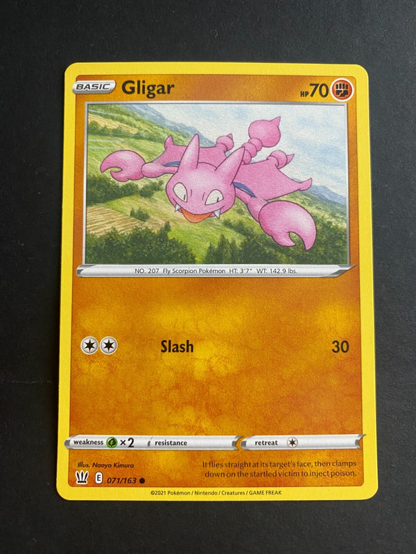 Pokemon Gligar 071/163 Battle Styles Rare Non Holo NM