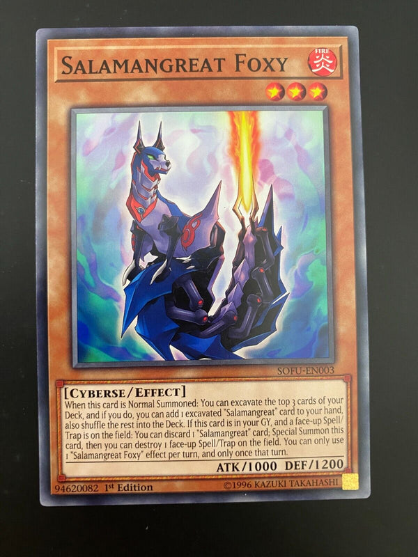 Yugioh Salamangreat Foxy SOFU-EN003 Common1st Edition NM