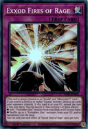 Yugioh Exxod Fires of Rage INFO-EN068 Super Rare 1st Edition LP