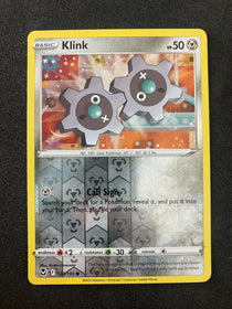 Pokemon Klink 123/195 Silver Tempest Reverse Holo NM-M