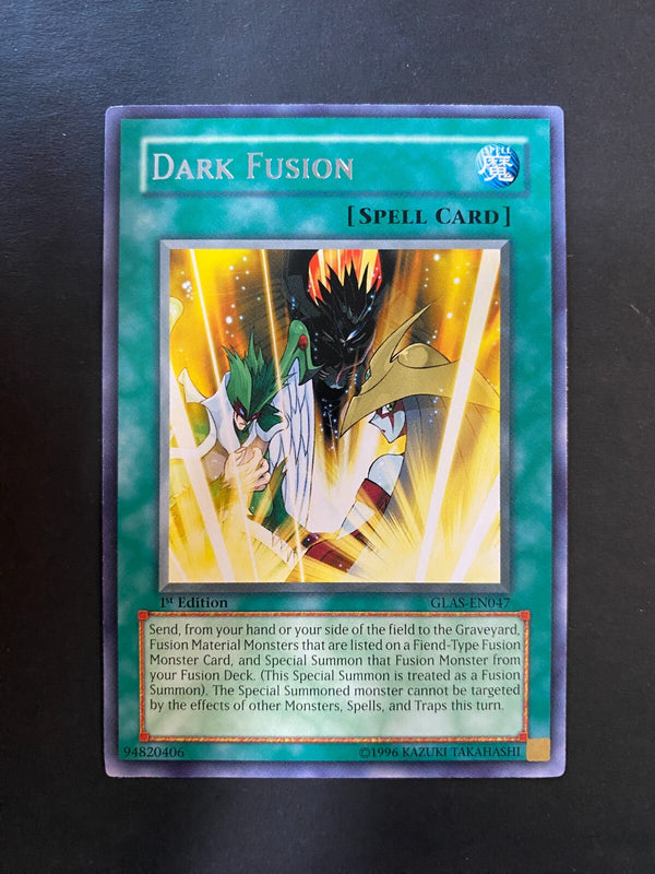 Yugioh Dark Fusion GLAS-EN047 Rare 1st Edition NM