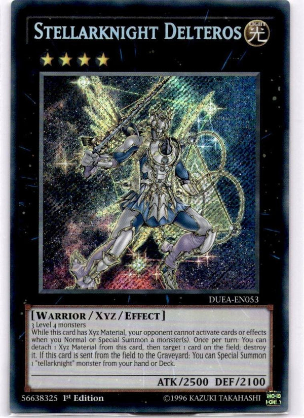 Yugioh Stellarknight Delteros DUEA-EN053 Secret Rare 1st Edition NM