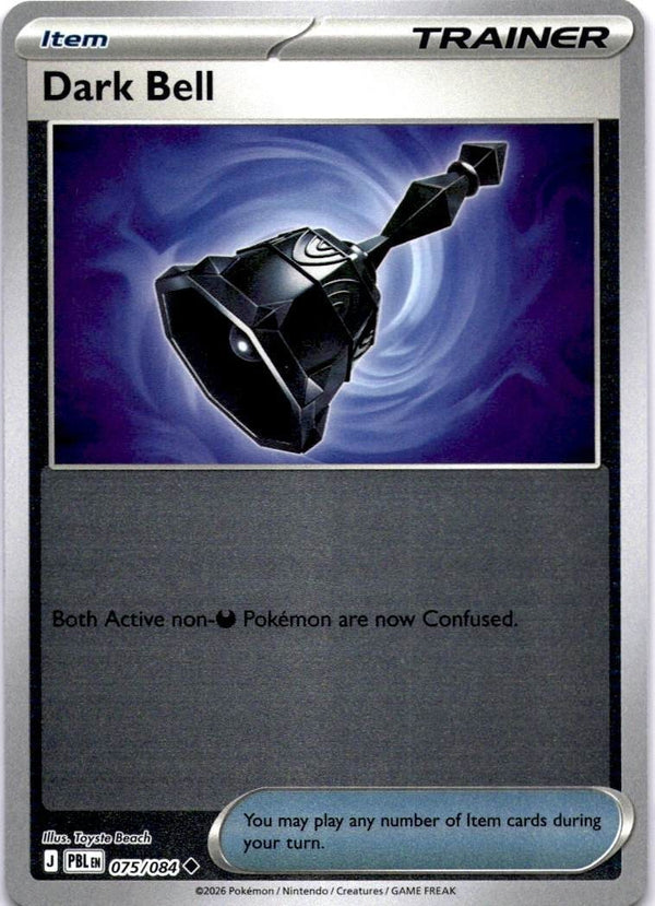 Pokemon Dark Bell - Pitch Black 075/084 Pitch Black Reverse Holo NM