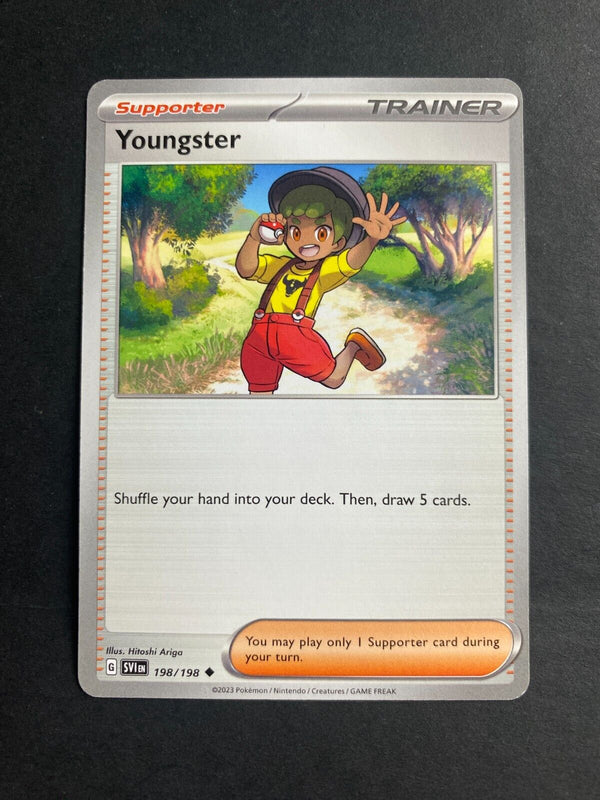 Pokemon Youngster 198/198 Scarlet Violet Base Non Holo NM