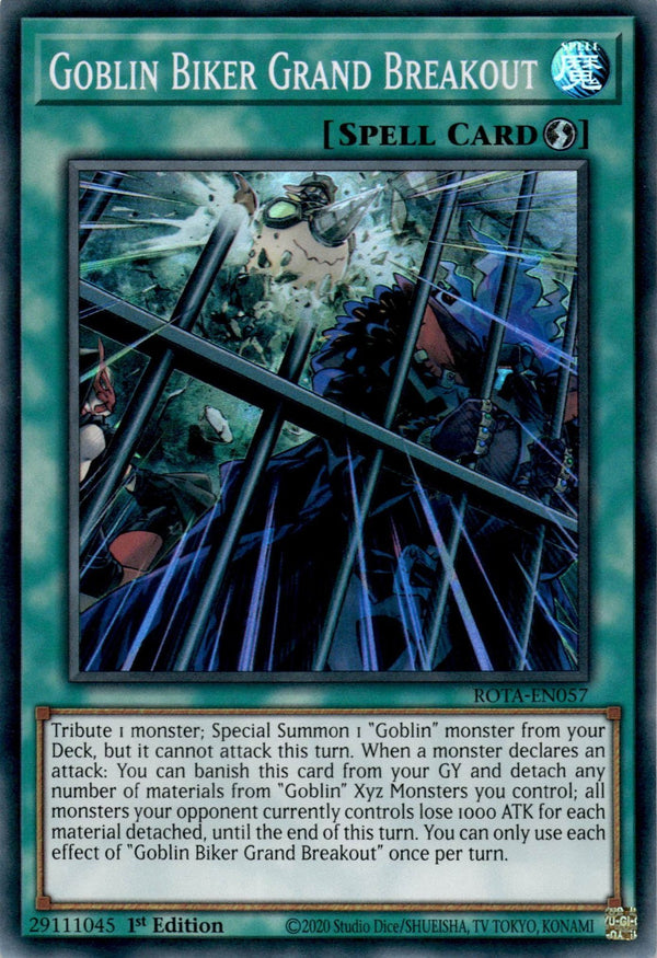 Yugioh Goblin Biker Grand Breakout ROTA-EN057 Super Rare 1st Edition NM