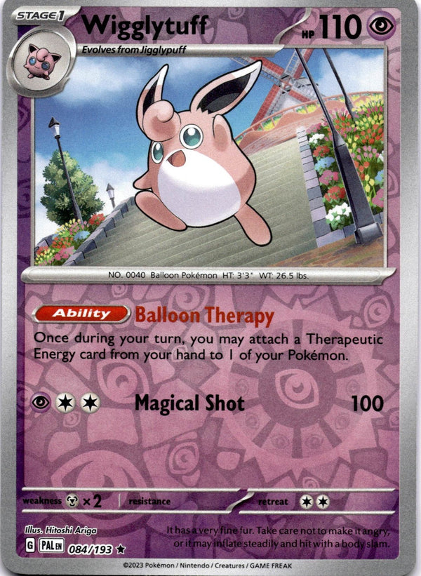Pokemon Wigglytuff 084/193 Paldea Evolved Reverse Holo LP/NM