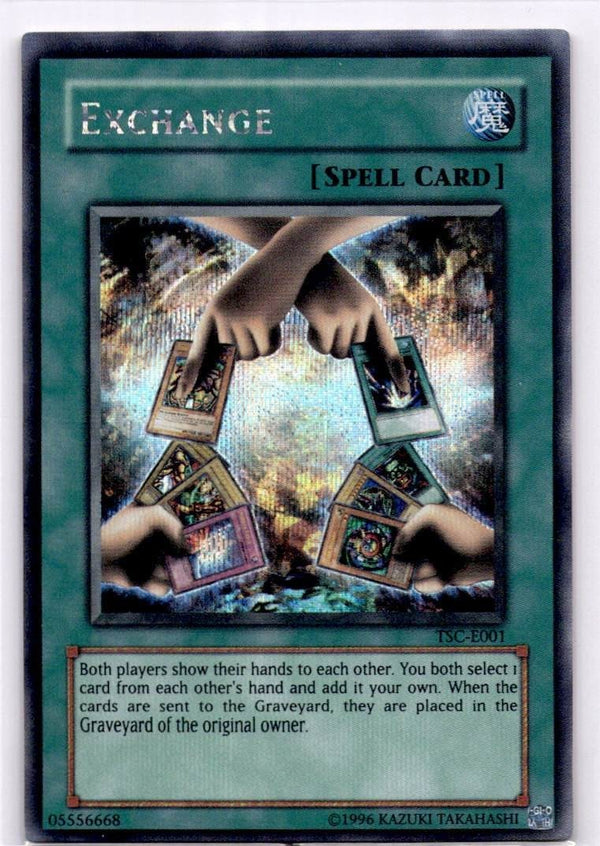 Yugioh Exchange TSC-E001 Secret Rare Unlimited Edition VLP/NM