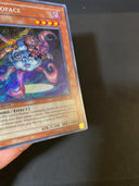 Yugioh Necroface GLAS-EN090 Secret Rare 1st Edition NA VLP