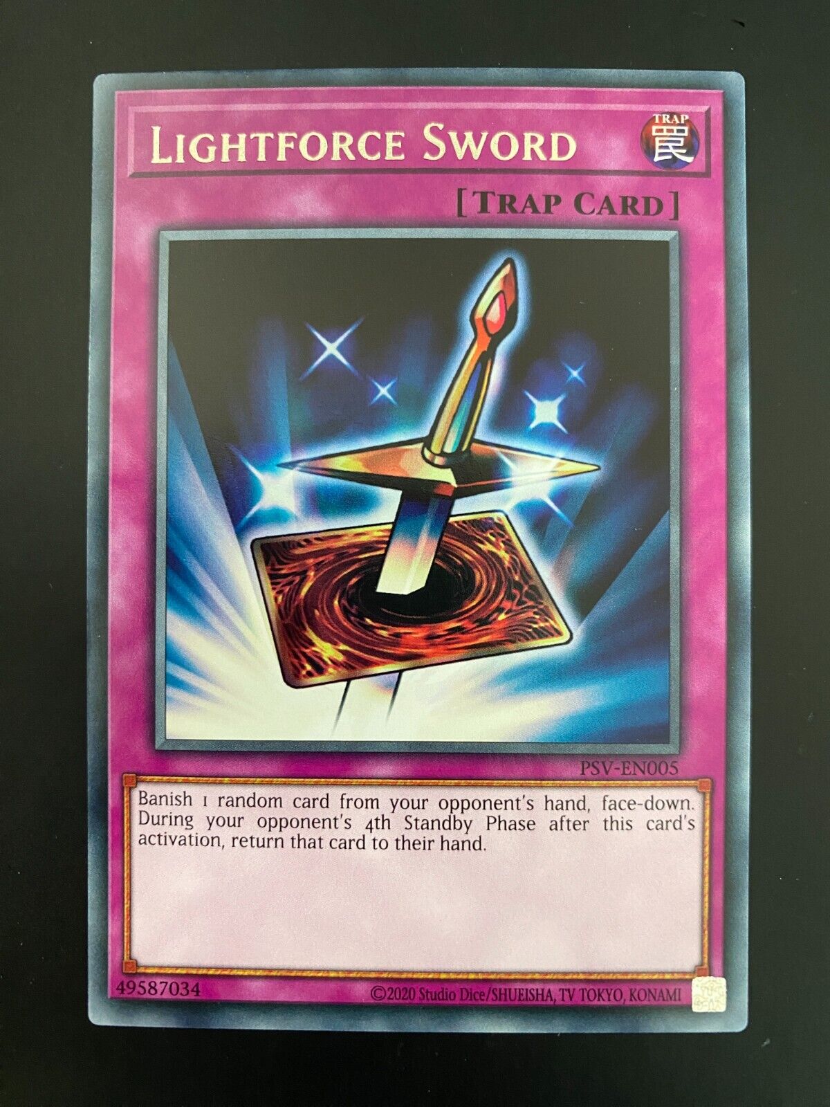 Yugioh Lightforce Sword PSV-EN005 Rare Unlimited Edition NM/MINT